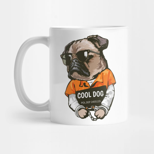 Cool Prisoner Pug by AST